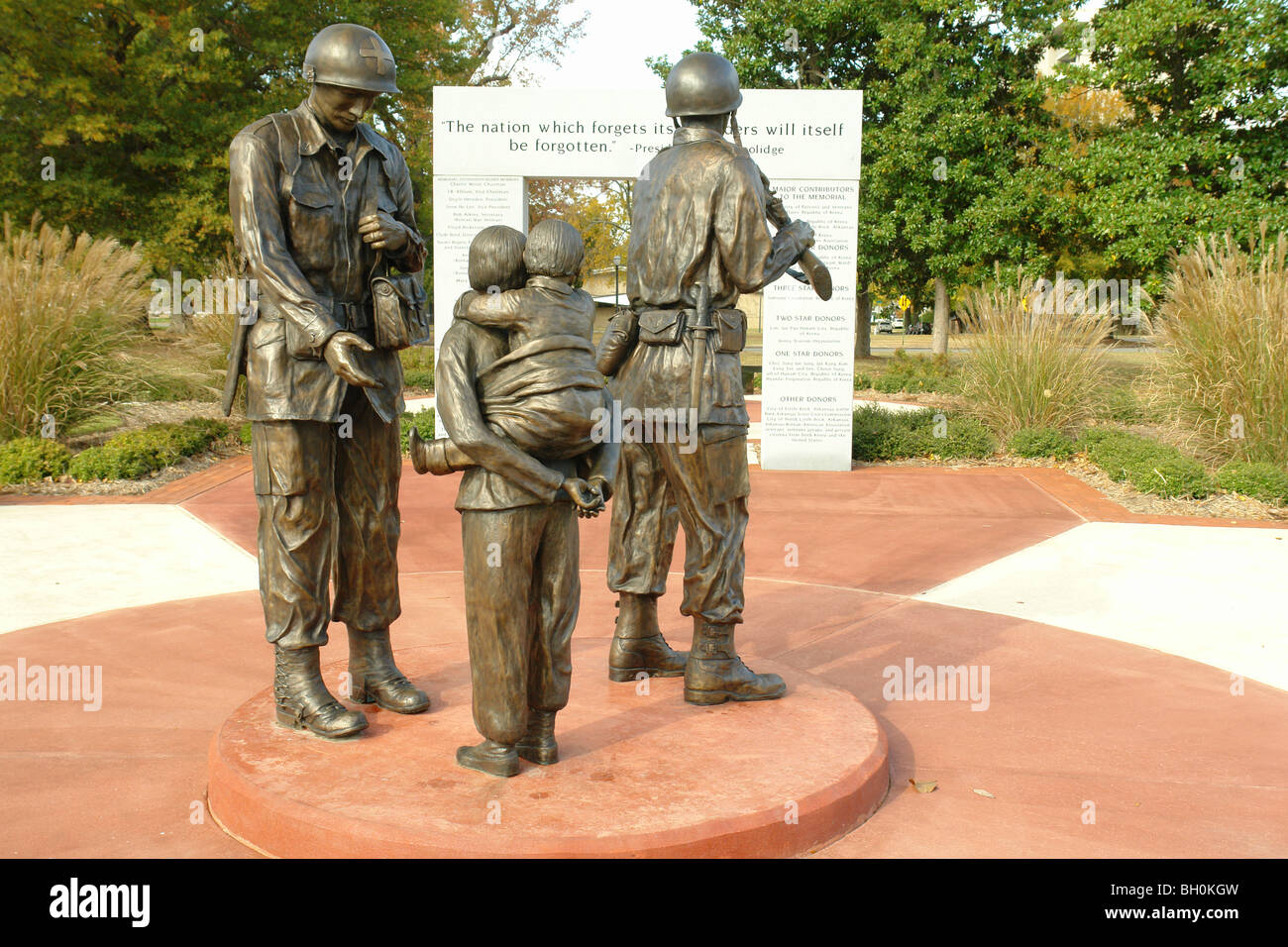 Little Rock, AR, Arkansas, MacArthur Museum of Arkansas Military History, Korean War Veterans Memorial Banque D'Images