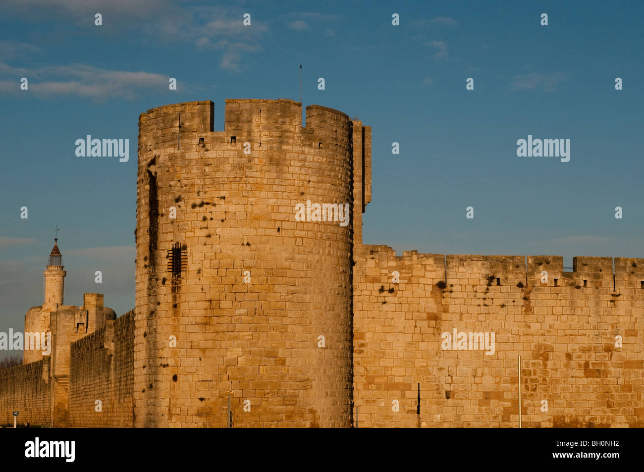 La ville médiévale d'Aigues-Mortes, Gard, dans le sud de la France Banque D'Images