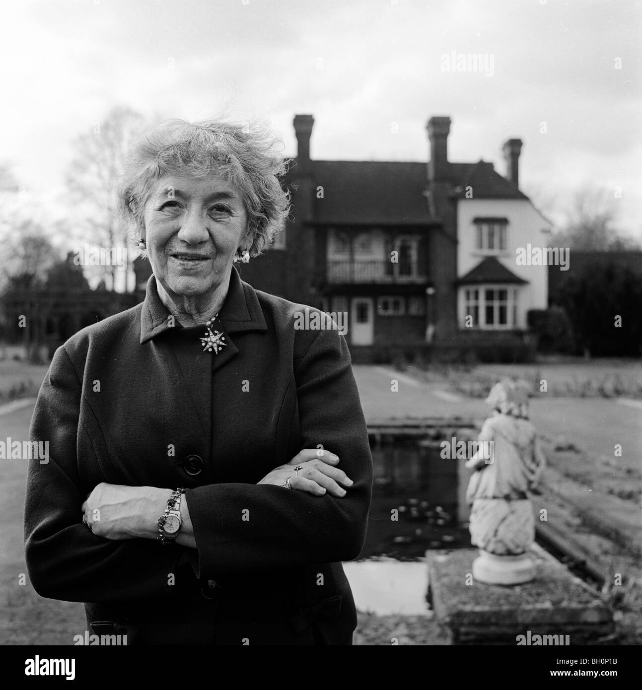 Auteur de livres pour enfants Enid Blyton à Beaconsfield au début de 1968, elle est décédée en novembre 1968 Banque D'Images