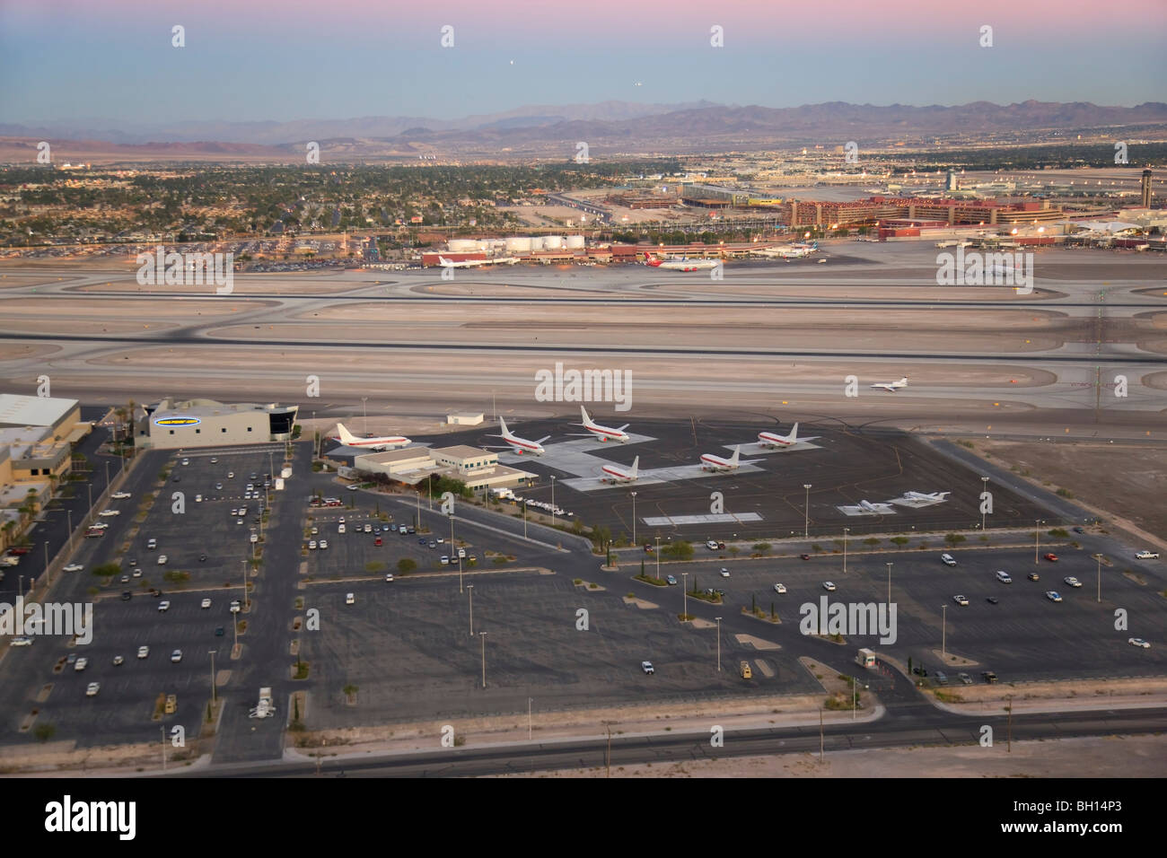 Janet Airlines au terminal de l'aéroport international McCarran, Las Vegas, Nevada. Banque D'Images