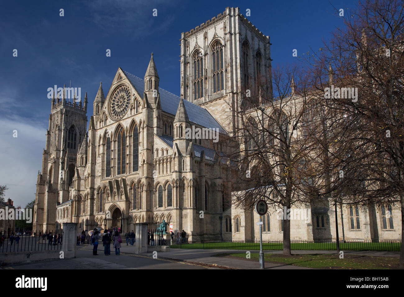 La cathédrale de York, York, Yorkshire, Angleterre, Royaume-Uni Banque D'Images