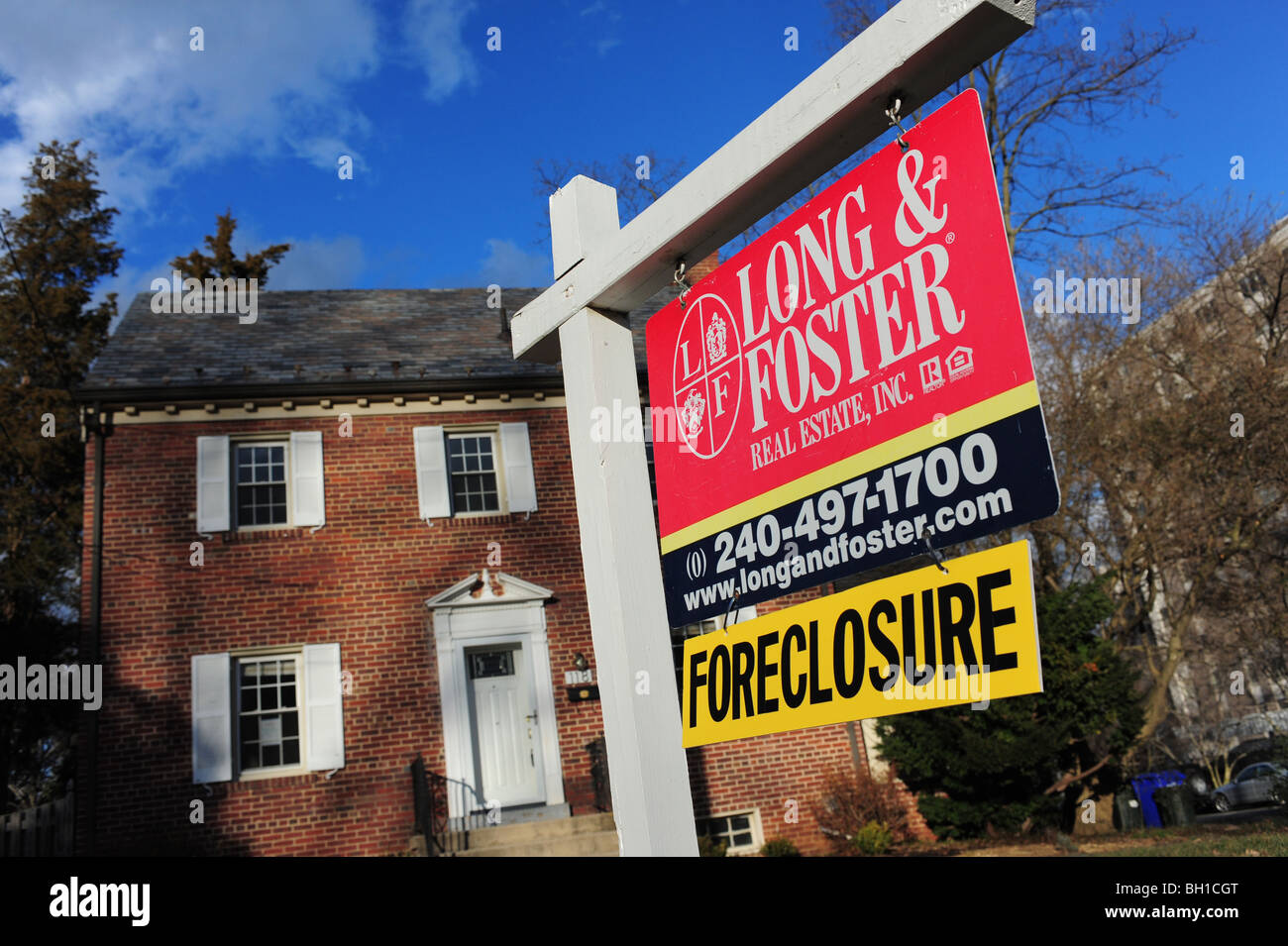 Économie, immobilier, forclusion Accueil USA Maryland faillites (Editorial uniquement) Banque D'Images