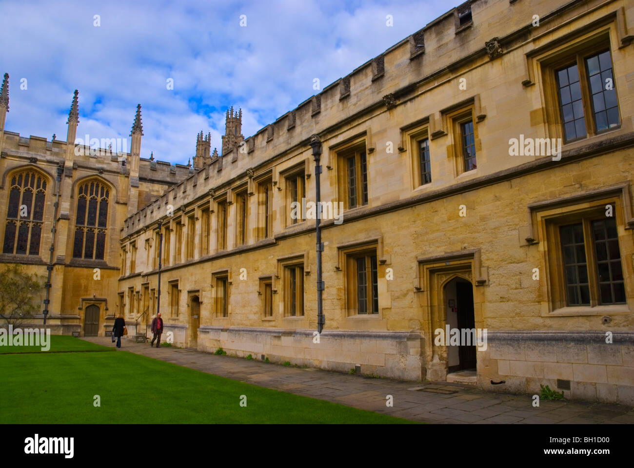 Queens College courtyard Oxford Angleterre Angleterre Europe Banque D'Images