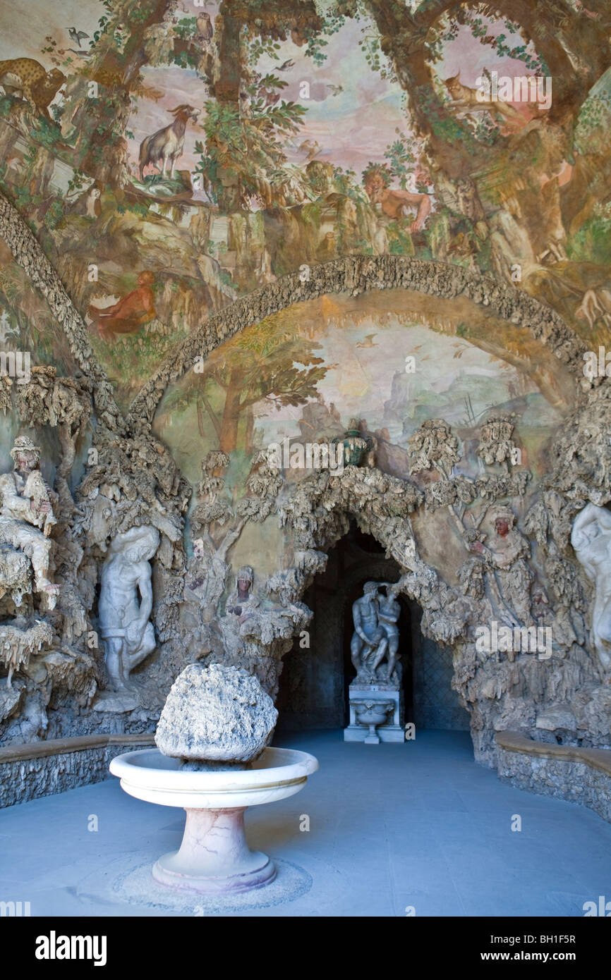 Italie,Toscane,Florence,la Grotta del Buontalenti dans le jardin de Boboli Banque D'Images