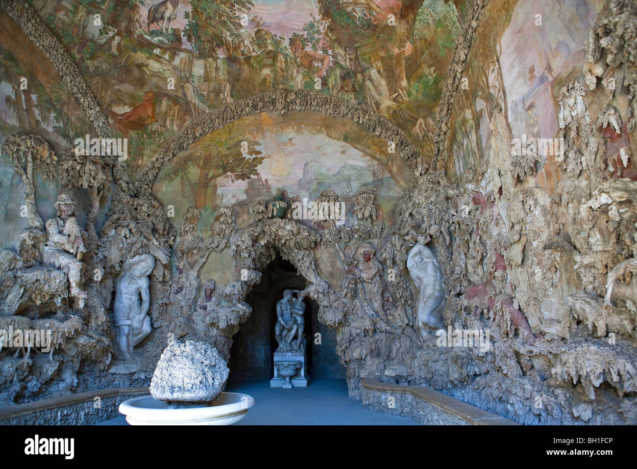 Italie,Toscane,Florence,la Grotta del Buontalenti dans le jardin de Boboli Banque D'Images