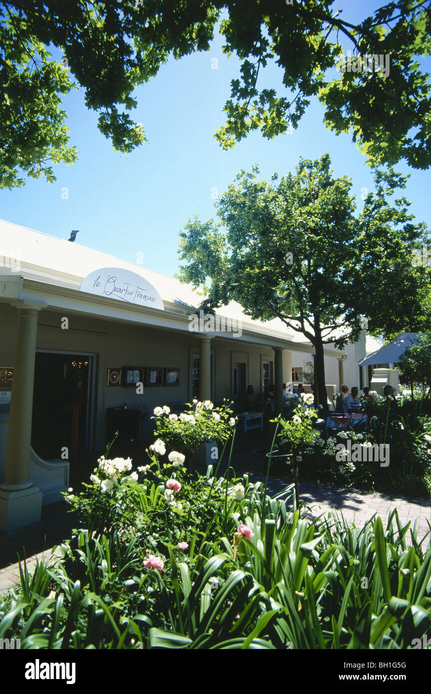Entrée de Le Quartier Francais Restaurant, Franschhoek, Western Cape, Afrique du Sud, l'Afrique Banque D'Images
