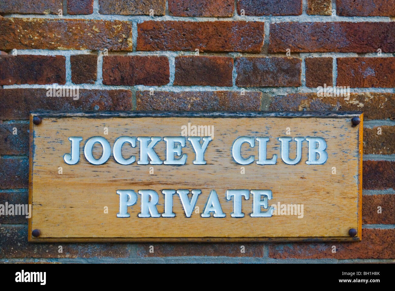 Affiche à l'extérieur de Jockey Club centre de Newmarket Suffolk Angleterre Angleterre Europe Banque D'Images