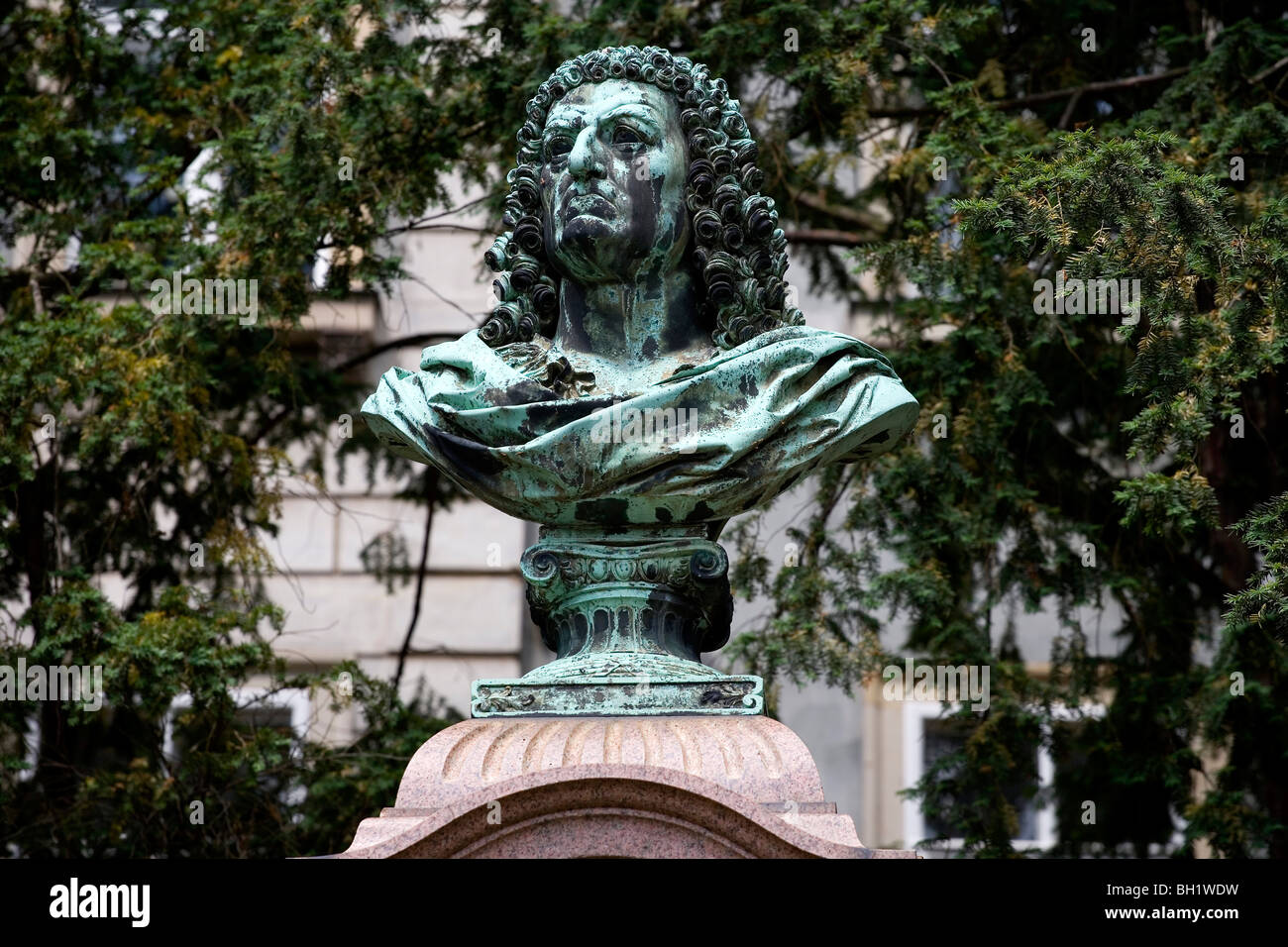 La manufacture de porcelaine de Meissen, statue de Johann Friedrich, Saxsaon Boettgers, Meissen, Allemagne, Europe Banque D'Images