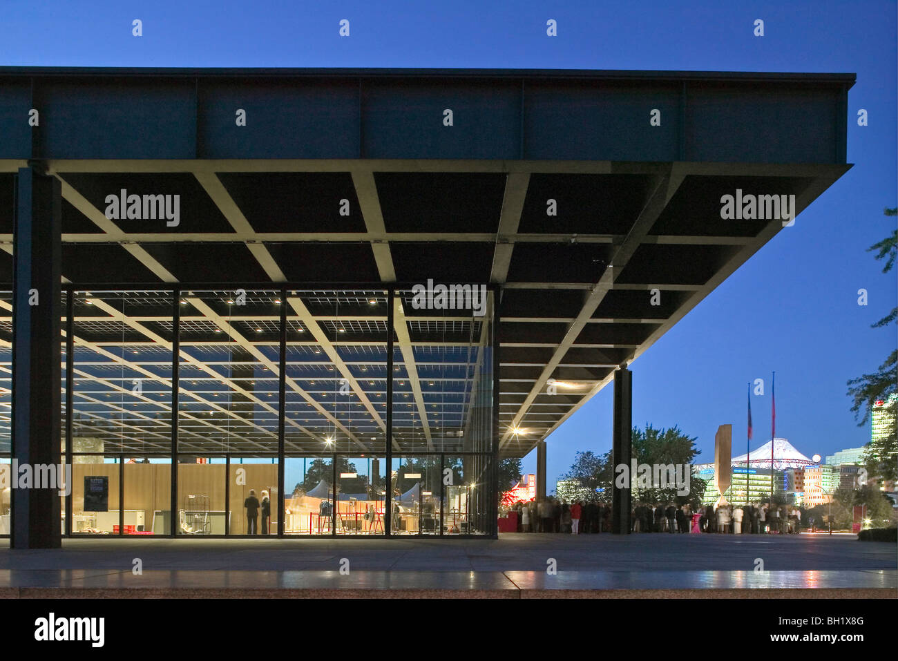 Nouvelle Galerie Nationale, Neue Nationalgalerie, Mies van der Rohe, Berlin Banque D'Images