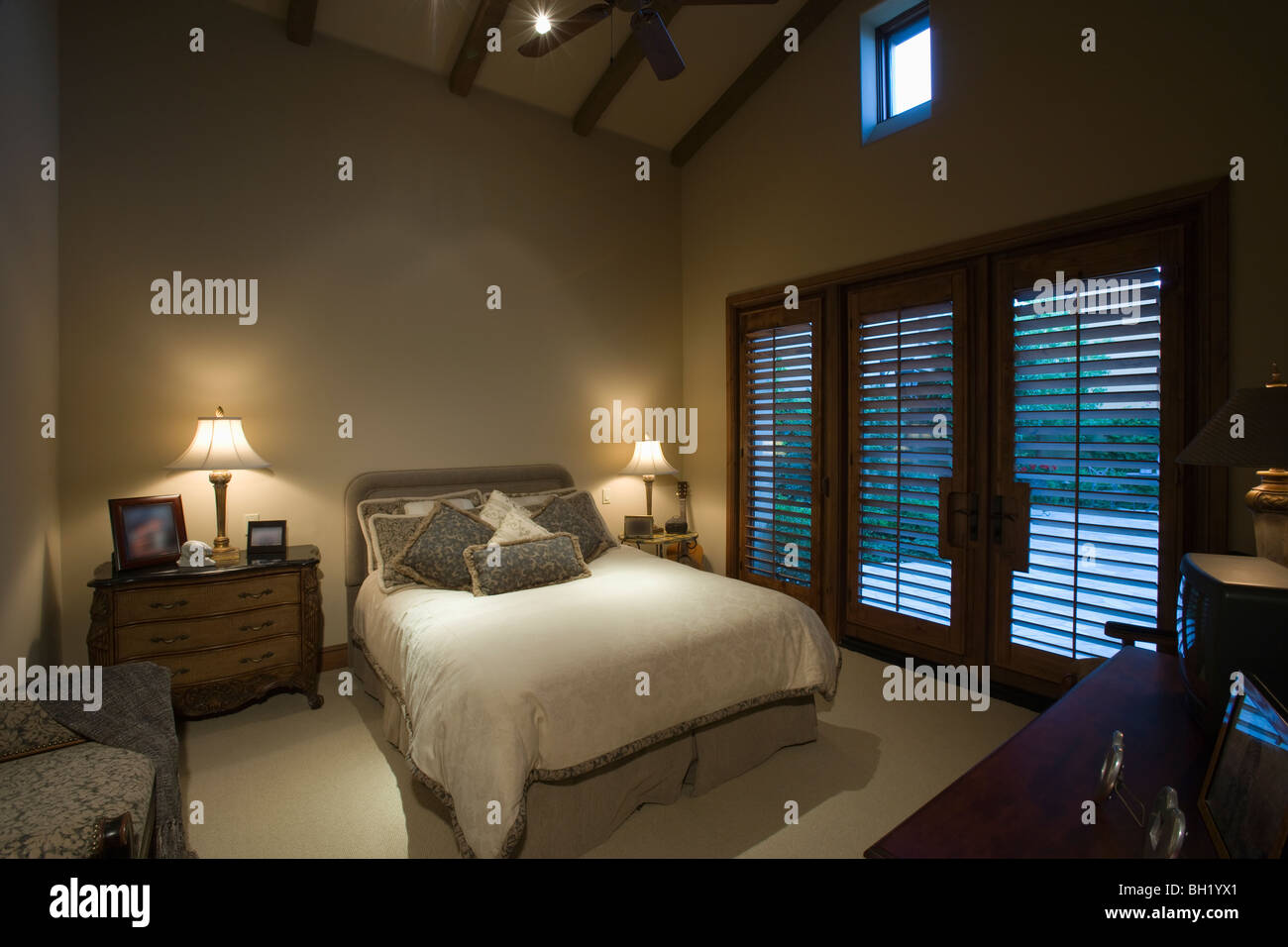 Palm Springs chambres à coucher Banque D'Images
