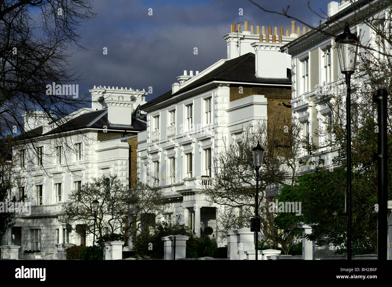 Chic et riche dans l'immeuble de Chelsea, Londres Banque D'Images