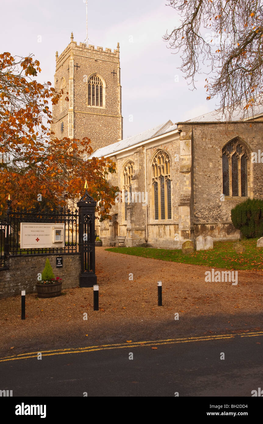 L'église de Saint Michel en Framlingham , Suffolk , Angleterre , Angleterre , Royaume-Uni Banque D'Images