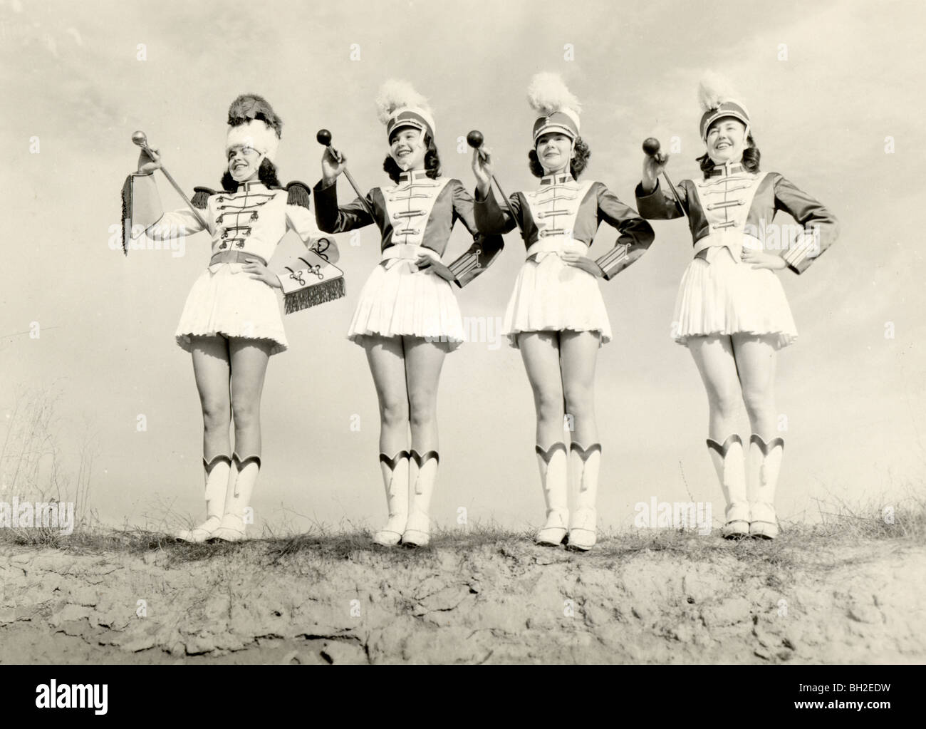 Majorettes vintage Banque de photographies et d’images à haute