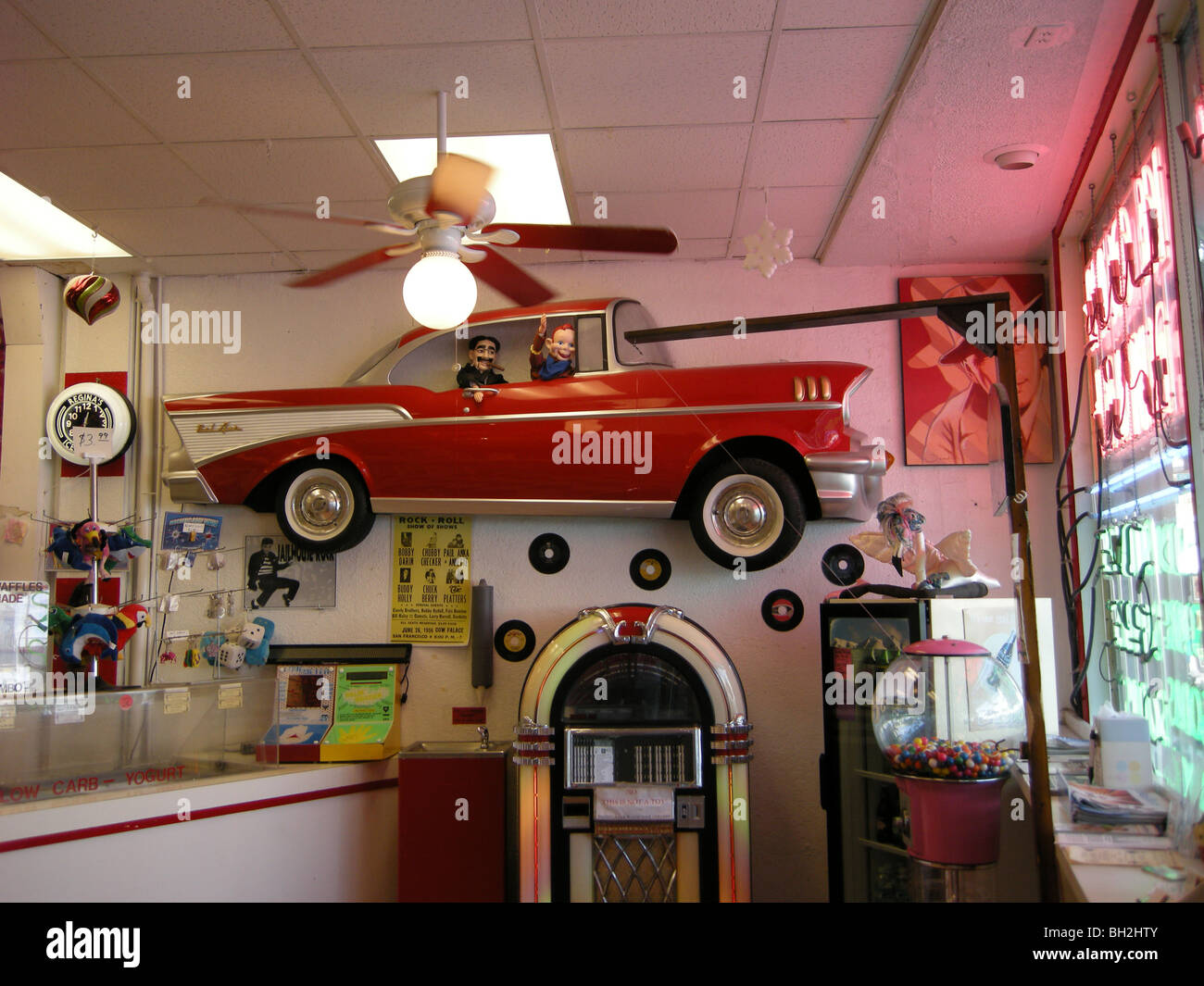 Americana dans Cheeburger Cheeburger sur 5e Avenue South Naples Florida USA Banque D'Images