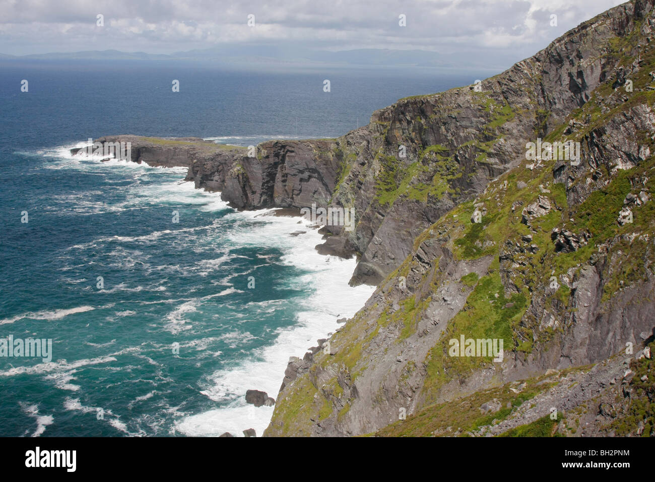La côte de l'Irlande sur l'île de Valentia. Banque D'Images