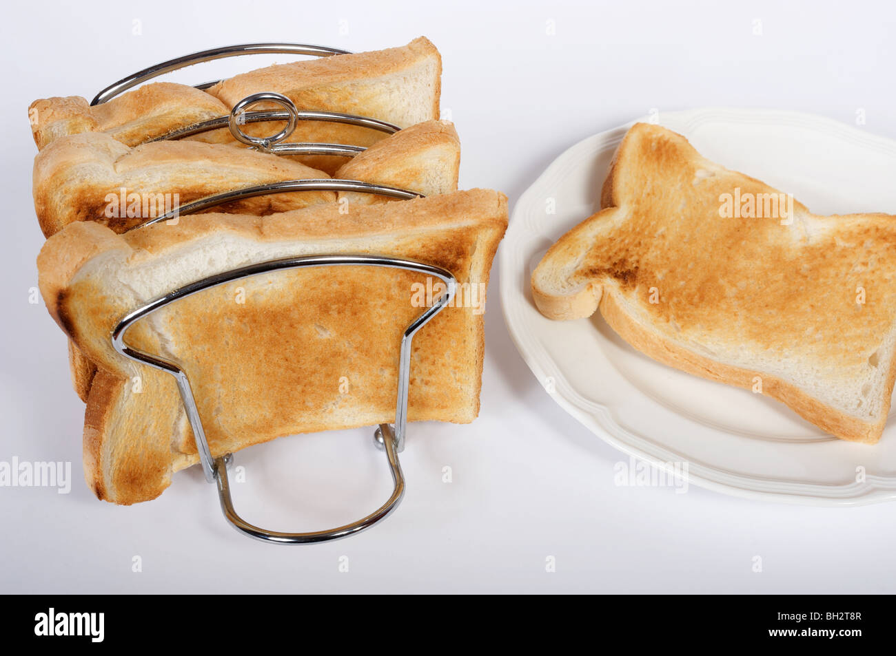 Toast en rack Banque D'Images