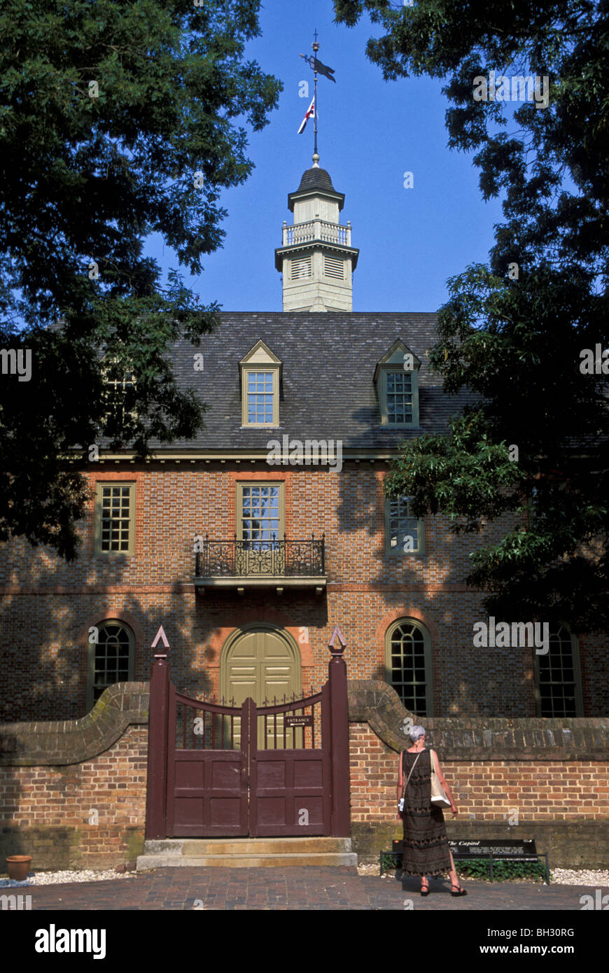 Capitol Building , la ville coloniale de Williamsburg, VA Banque D'Images