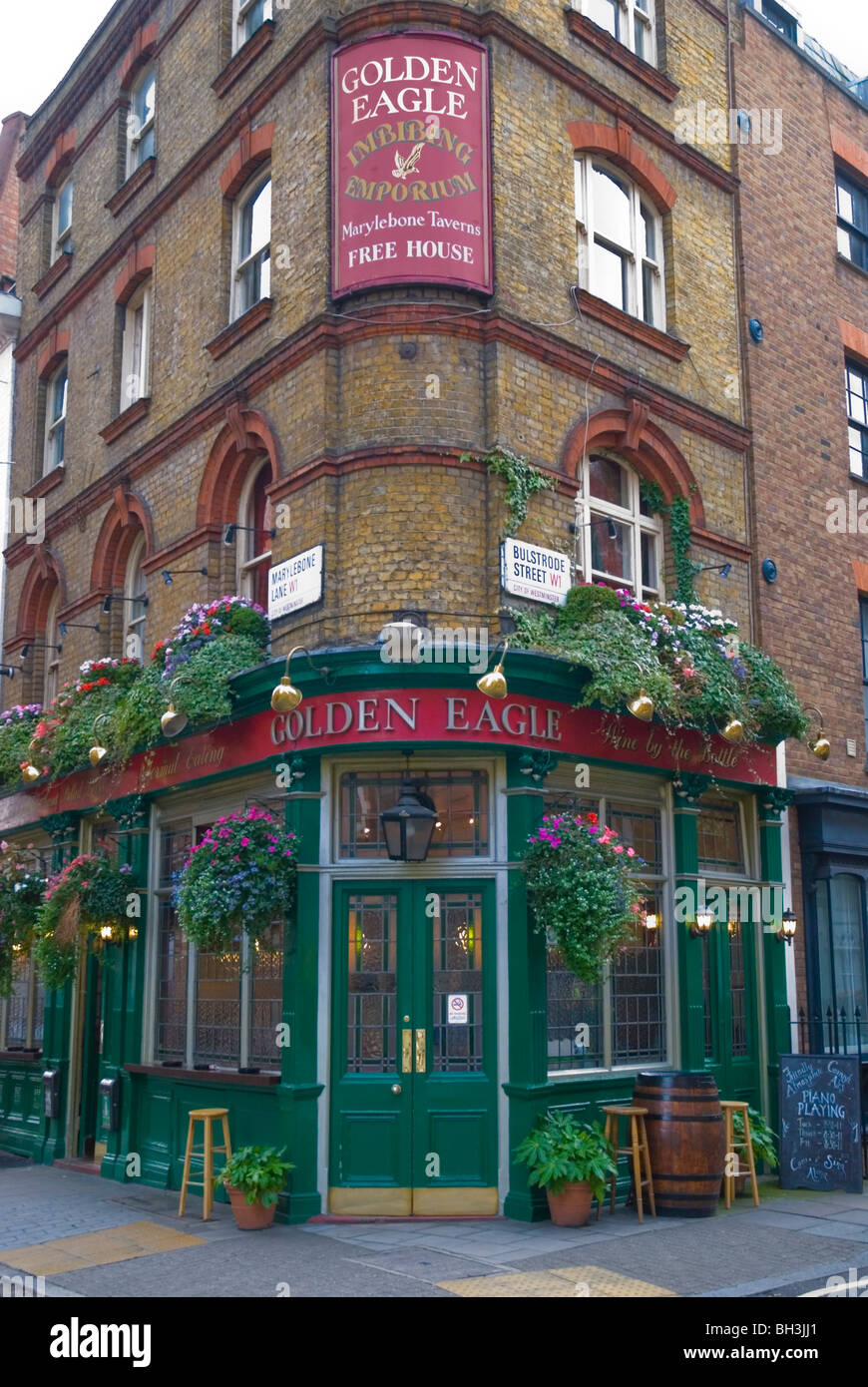 Centre de Londres Marylebone extérieur Pub Angleterre Angleterre Europe Banque D'Images