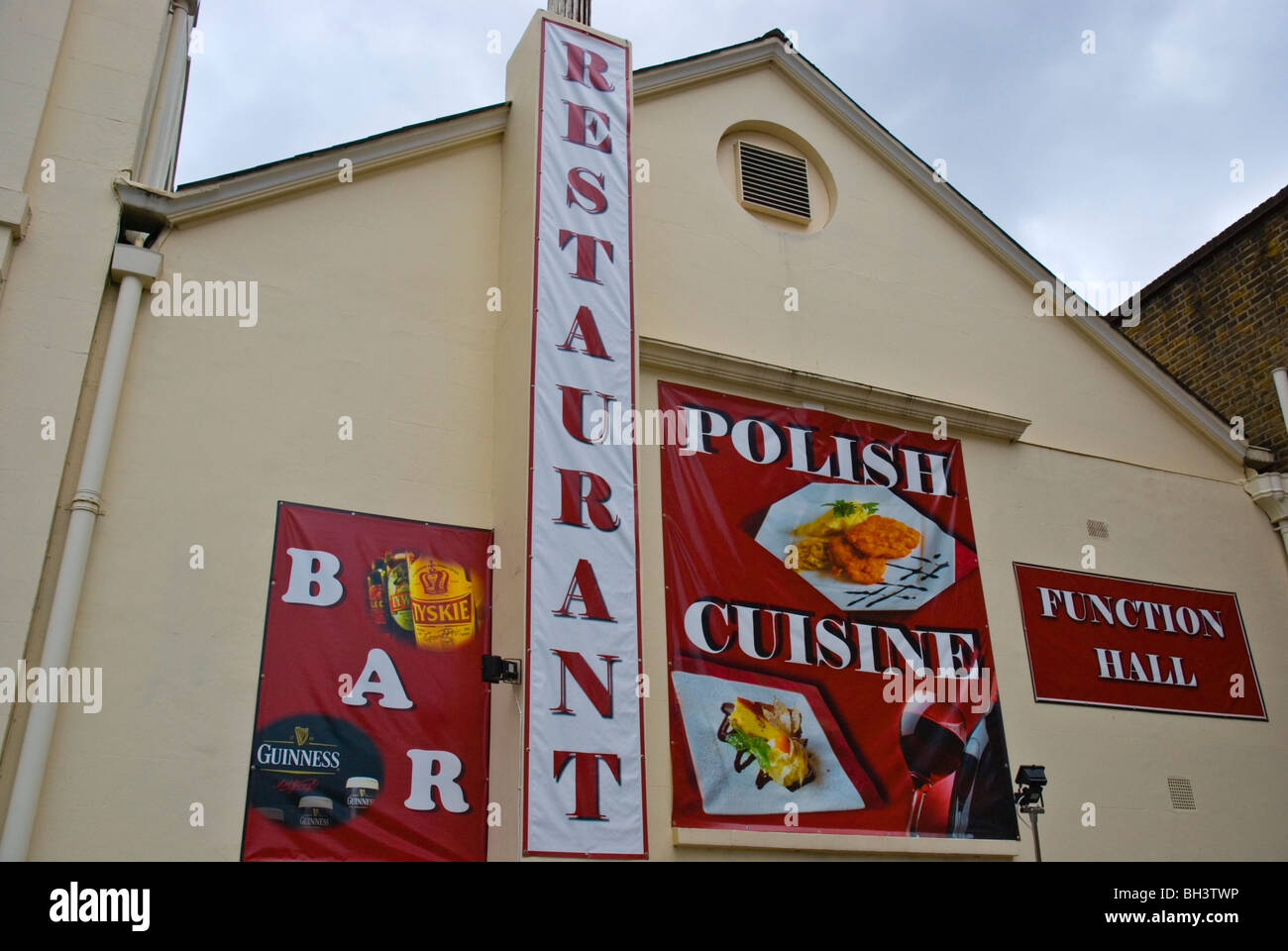 Restaurant polonais la Tooting Road South London Tooting England UK Europe Banque D'Images