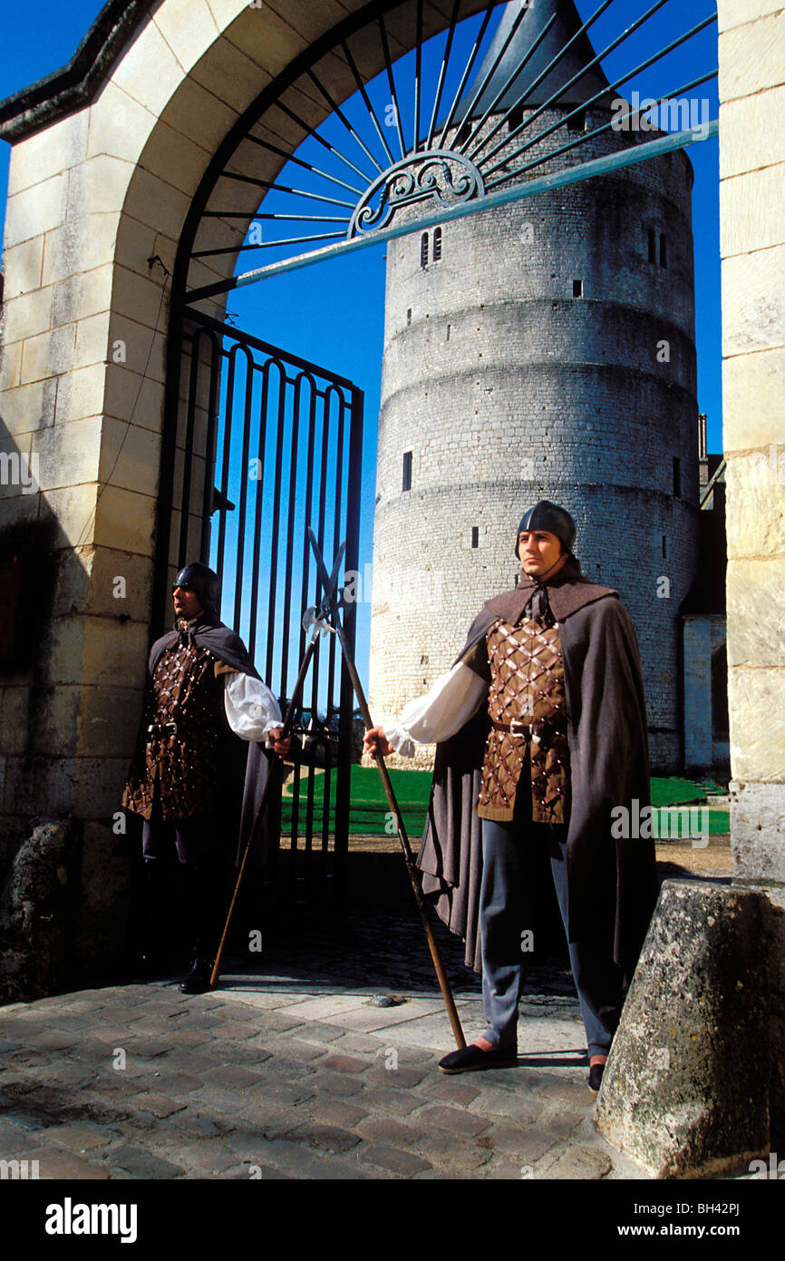 BANQUET médiéval, le château de Châteaudun, en Eure-et-Loir (28), FRANCE Banque D'Images