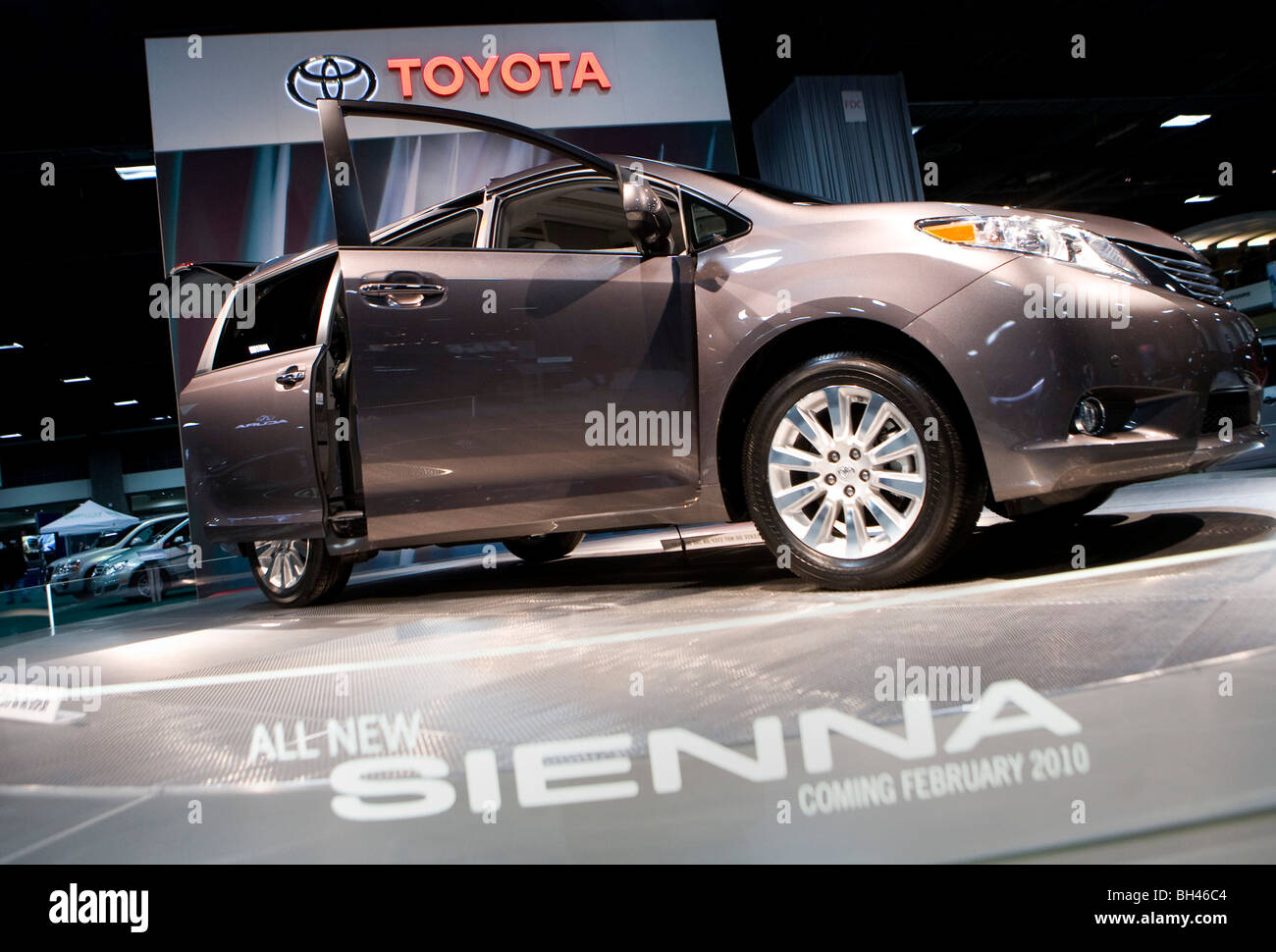 Une Toyota Sienna à l'écran. Banque D'Images