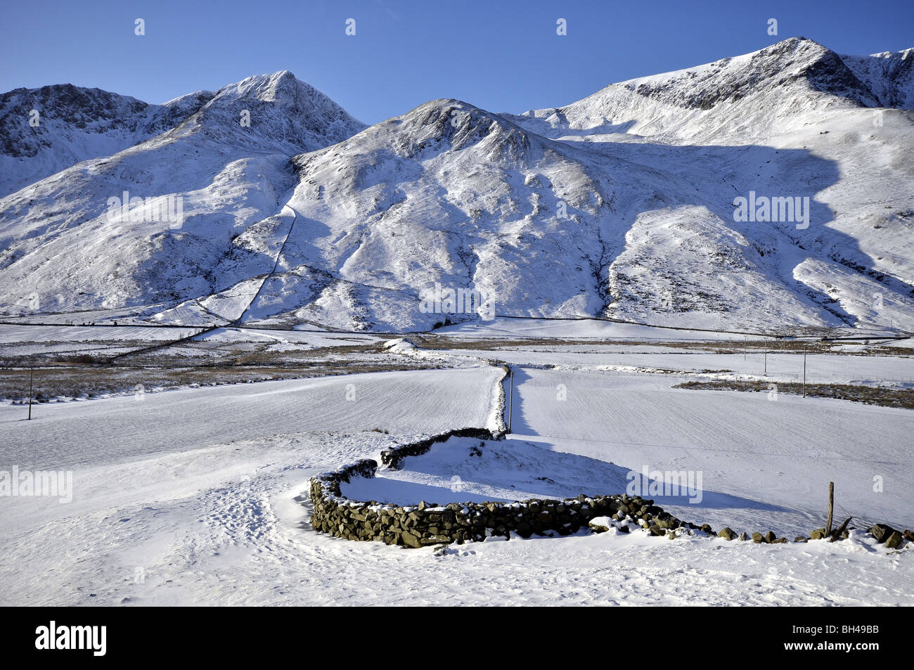 Nant Ffrancon valley Carneddau North Wales Banque D'Images