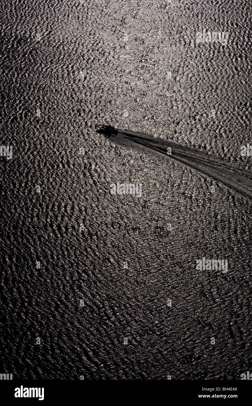 La sculpture de bateau Service, Golfe du Mexique Banque D'Images