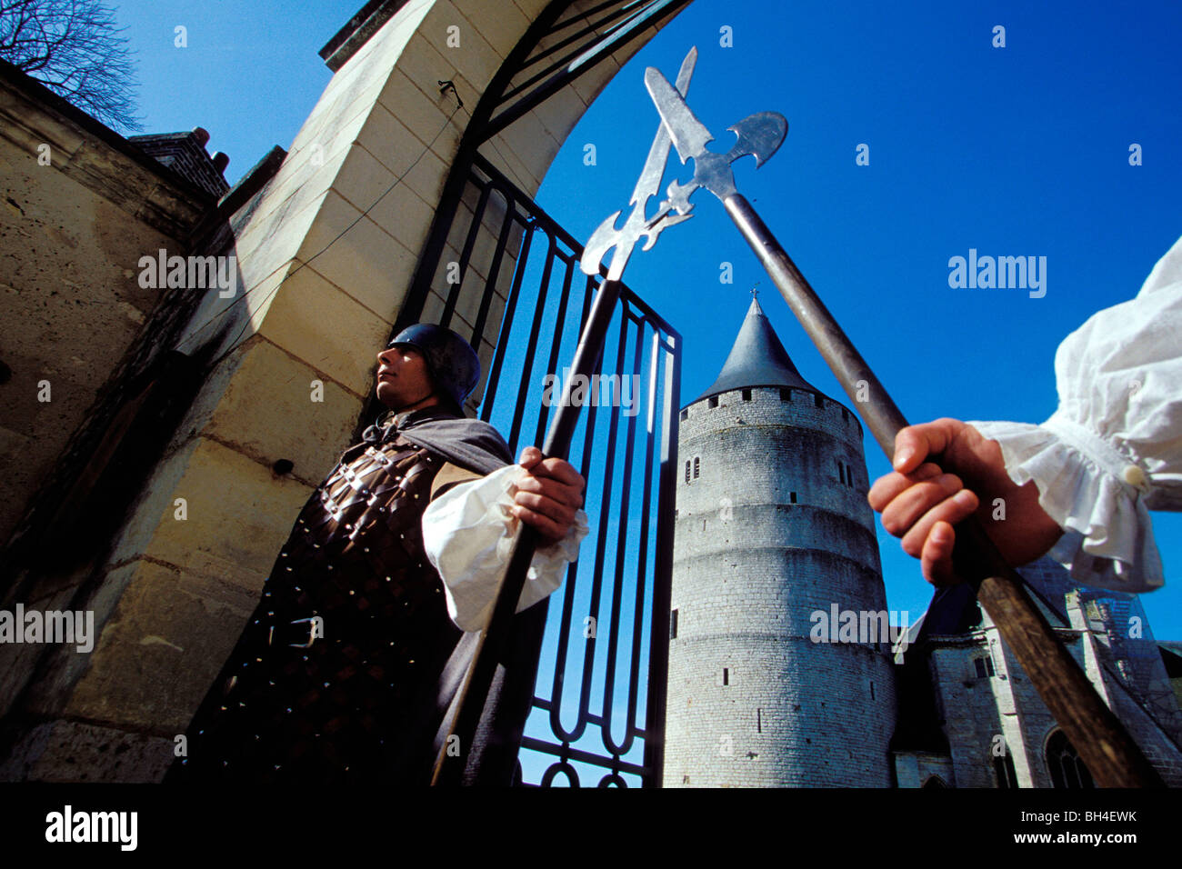 BANQUET médiéval, le château de Châteaudun, en Eure-et-Loir (28), FRANCE Banque D'Images