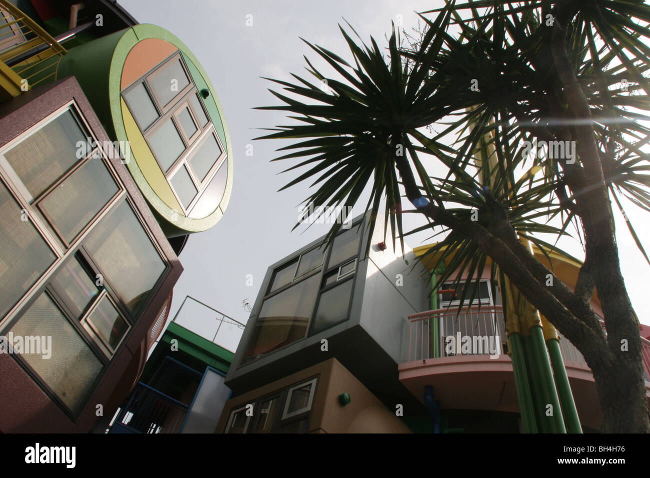 Images de la 9 appartements résidentiels, connu sous le nom de "destin réversible- Lofts En mémoire de Helen Keller', à Mitaka, Tokyo, Japon Banque D'Images