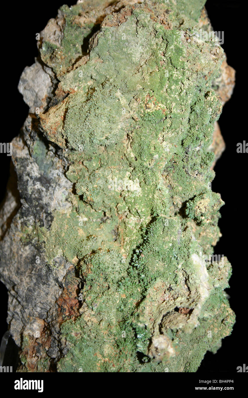 Pyromorphite Mine de Burgham, Shropshire Banque D'Images