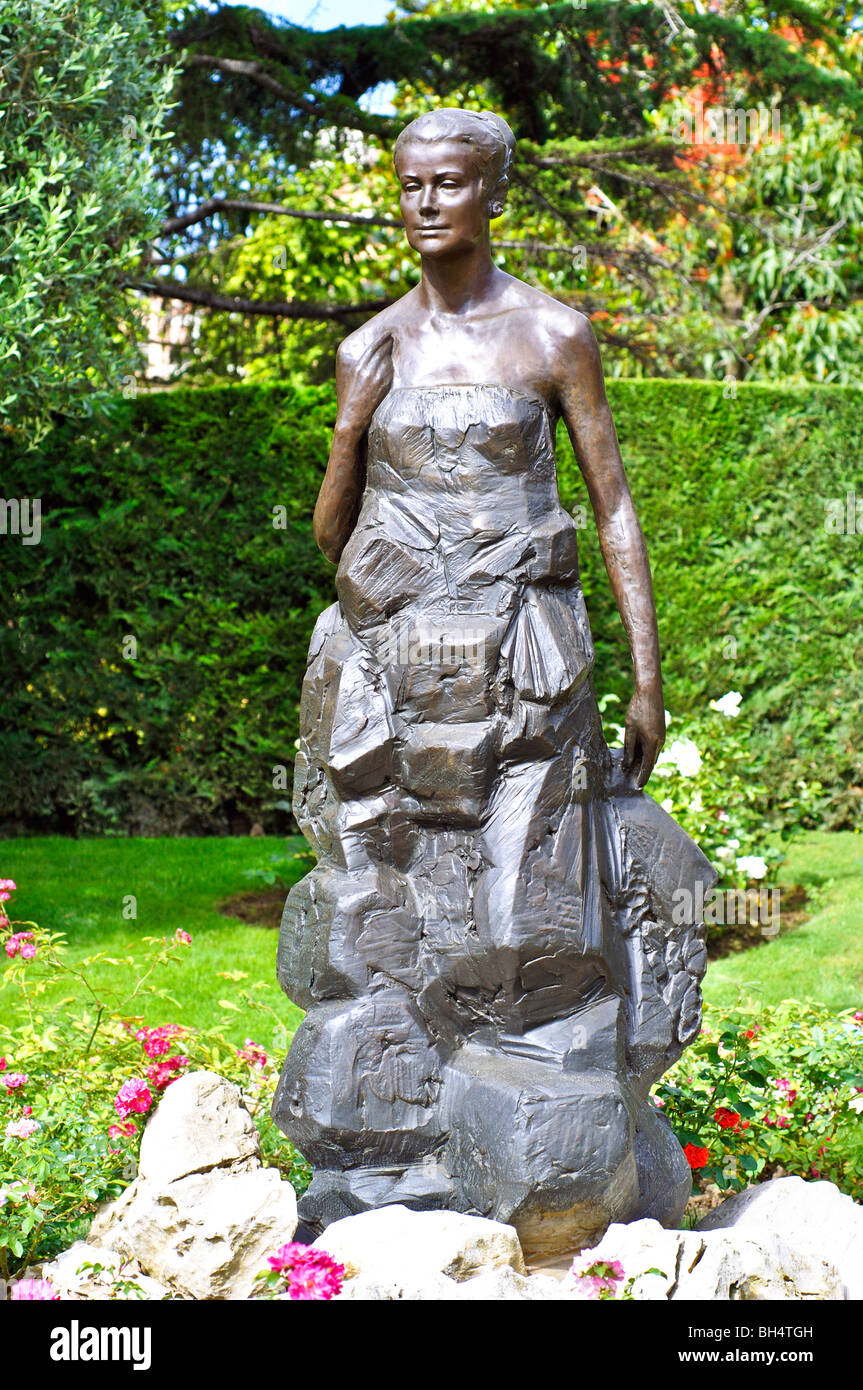 La princesse Grace Kelly sculpture à Rose Garden, Monaco Banque D'Images