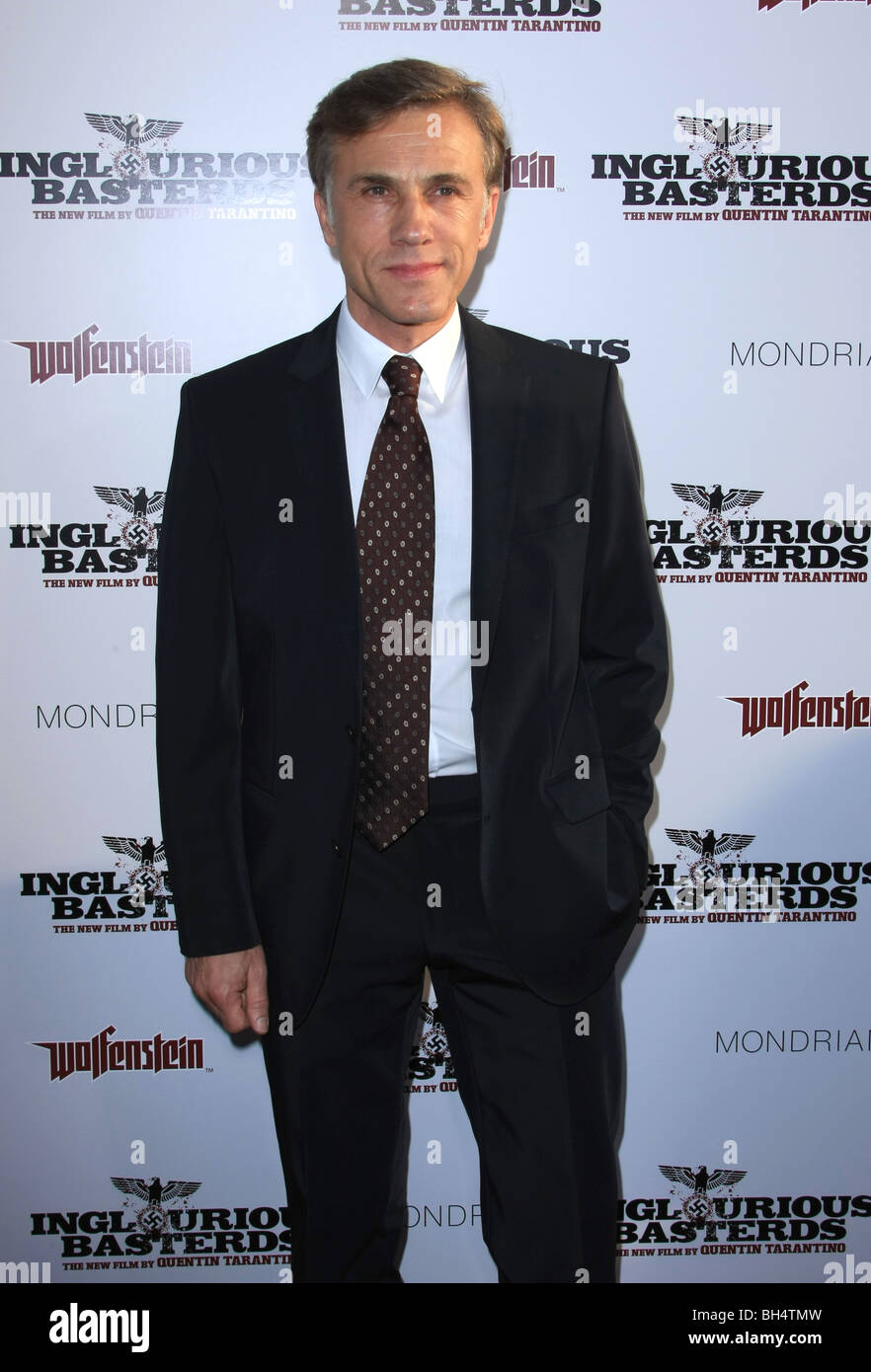 CHRISTOPH WALTZ Inglourious Basterds LOS ANGELES PREMIERE HOLLYWOOD Los Angeles CA USA 10 Août 2009 Banque D'Images