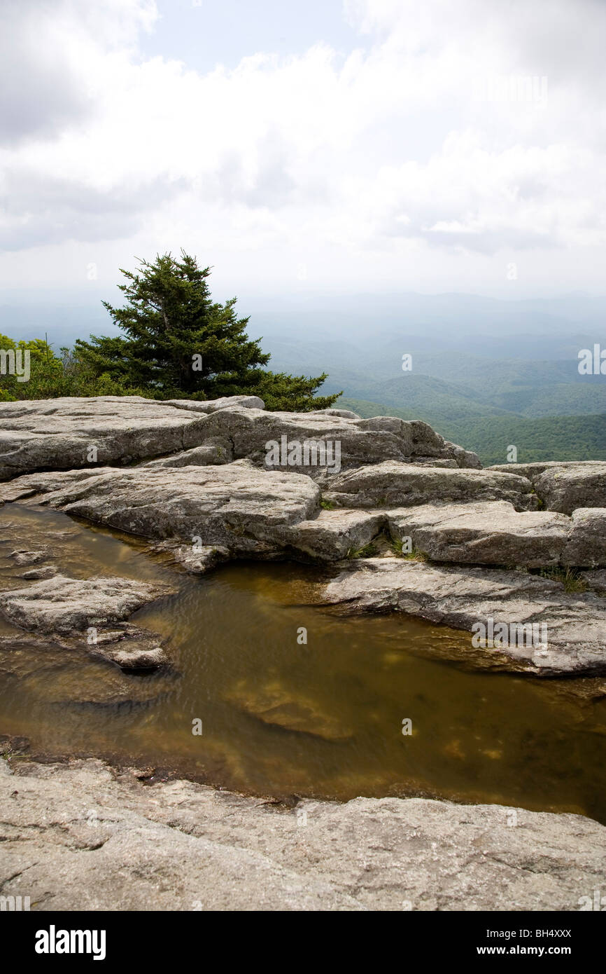 Grandfather Mountain en Caroline du Nord Banque D'Images