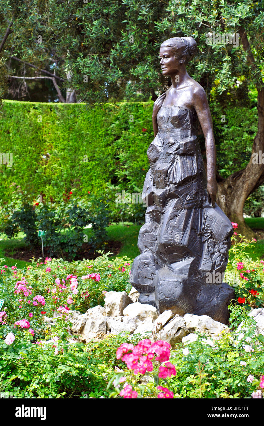 La princesse Grace Kelly sculpture à Rose Garden, Monaco Banque D'Images