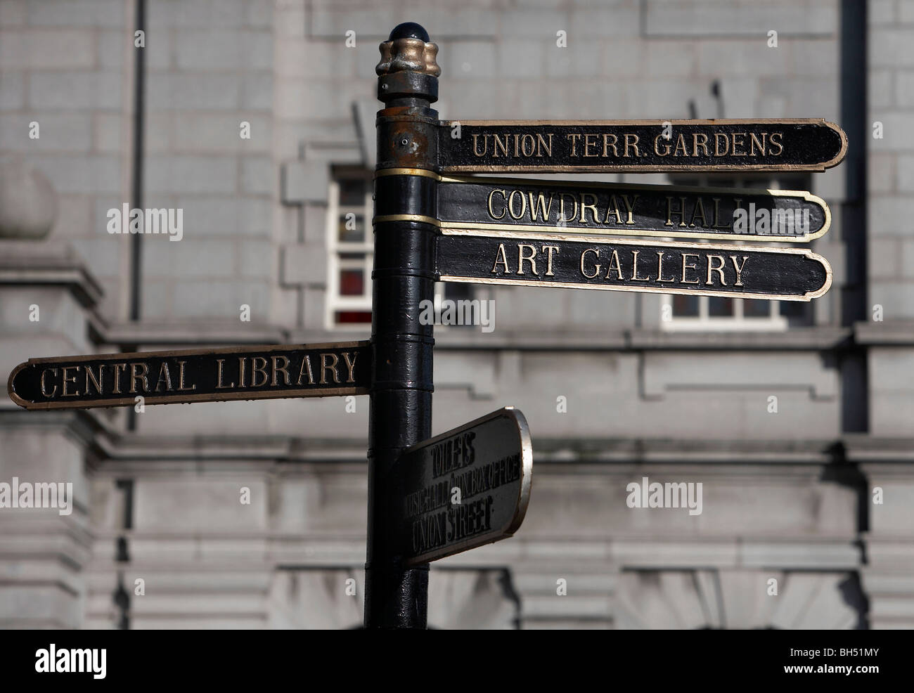 Aberdeen signer avec la direction de Library and Art Gallery. Banque D'Images