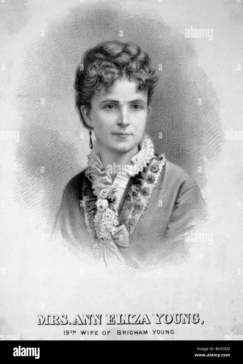 Mme Ann Eliza Young, 19e femme de Brigham Young Banque D'Images