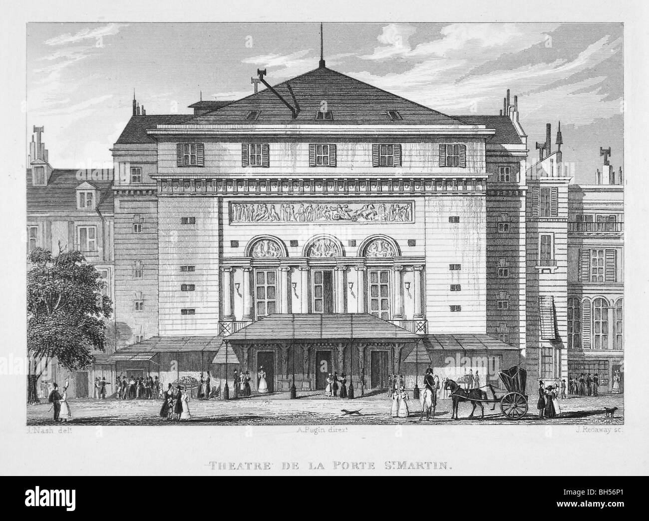 Théâtre de la Porte St Martin Banque D'Images