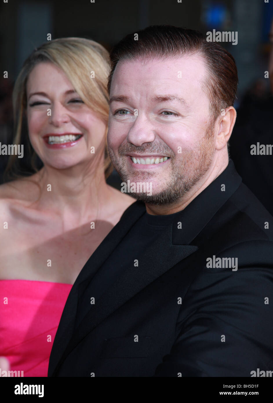 Ricky gervais girlfriend jane fallon Banque de photographies et d