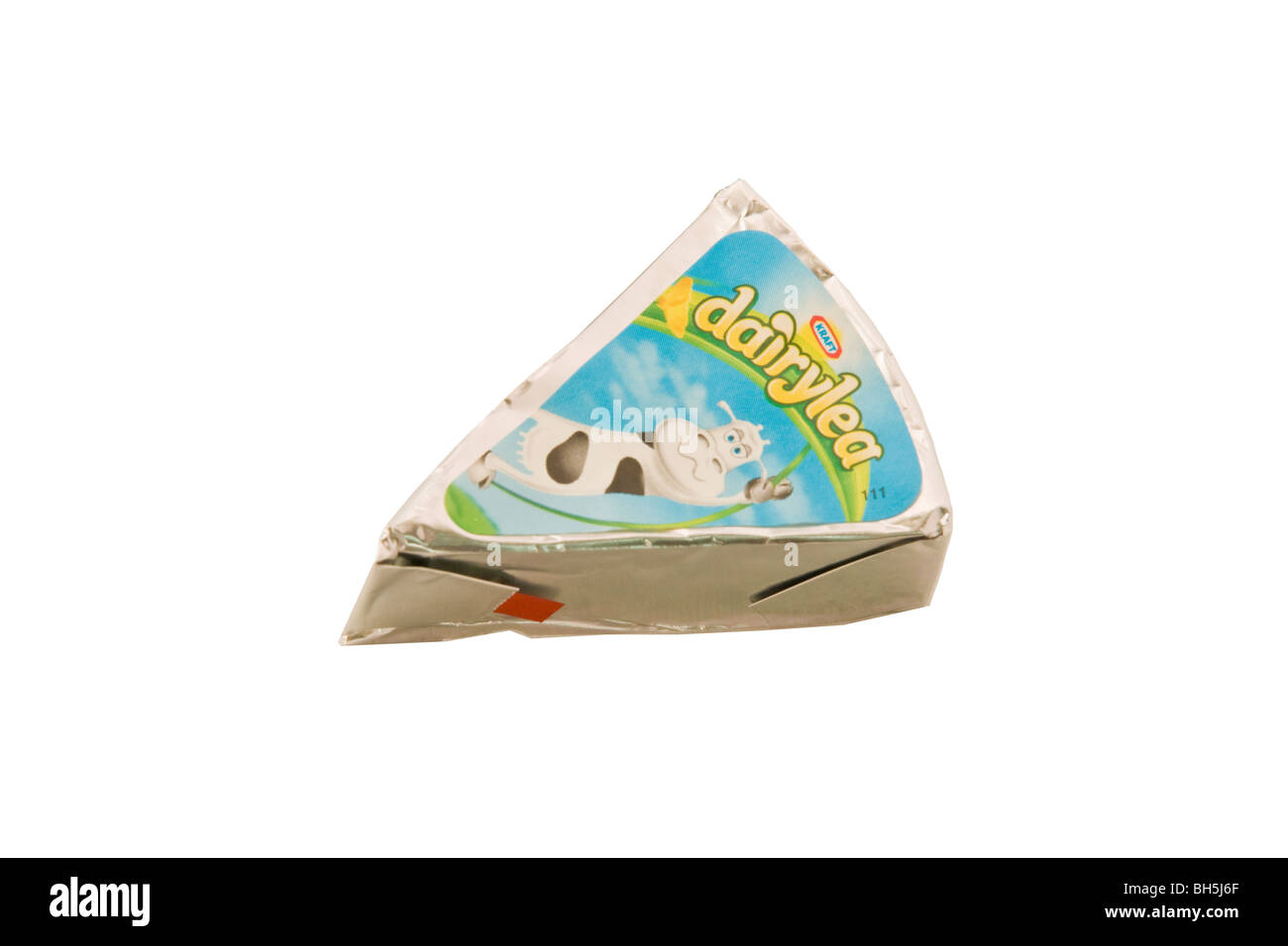 Triangle de fromage de Kraft dairylea Banque D'Images