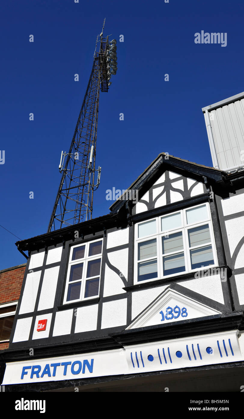 Fratton Park HOME de Portsmouth Football Club, Windsor Castle Road, Fratton, Portsmouth, Hampshire, Angleterre, Royaume-Uni. Banque D'Images