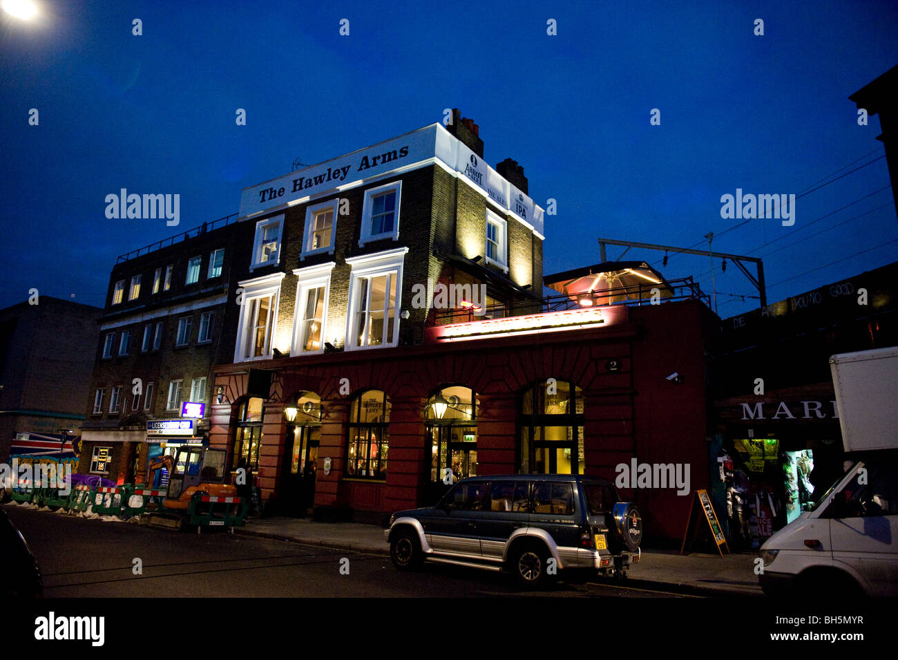 Hawley Arms pub dans le Camden, London, UK (Amy Winehouse's favorite hang-out) Banque D'Images