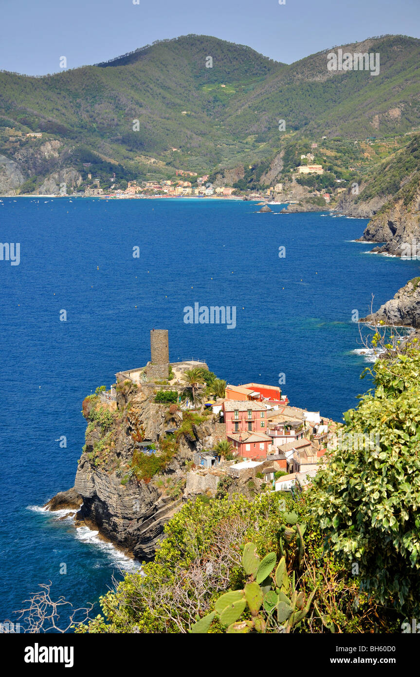 Vernazza Cinque Terre Italie Italia terres 5 Banque D'Images