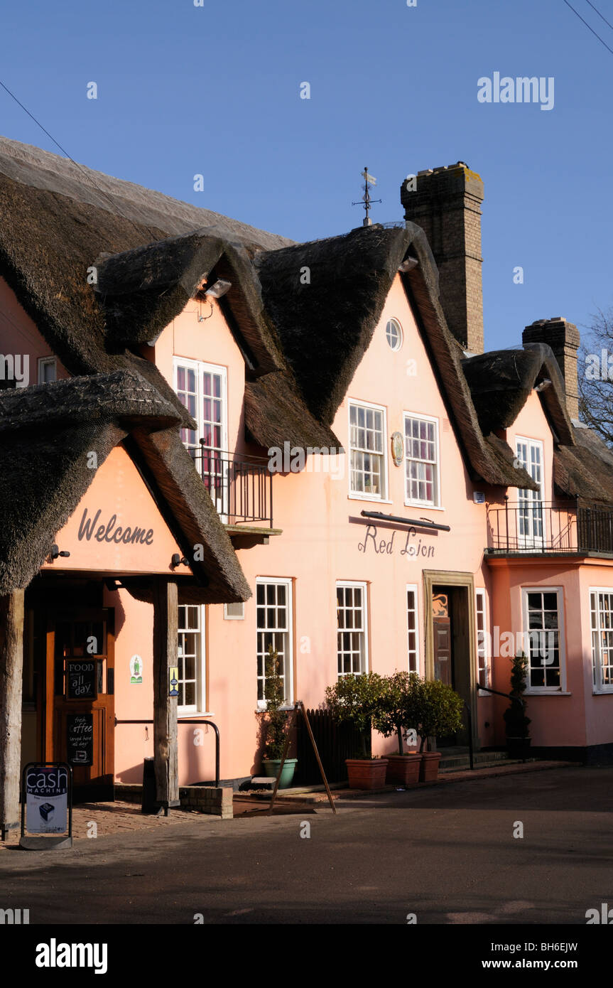 L'Angleterre, Cambridgeshire, le Red Lion Pub à Grantchester Banque D'Images