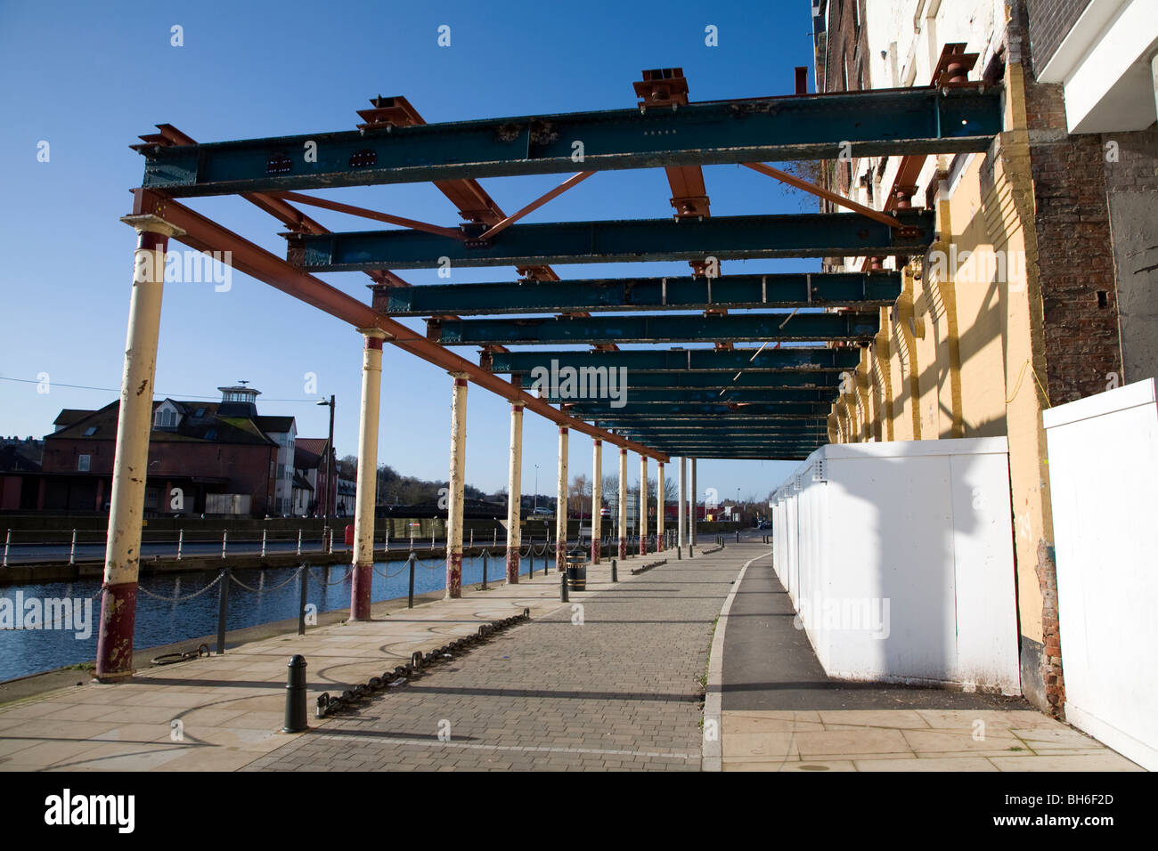 Réaménagement de bâtiments industriels, Cranfields ancien moulin à farine, bassin à flot, Ipswich, Suffolk, Angleterre Banque D'Images