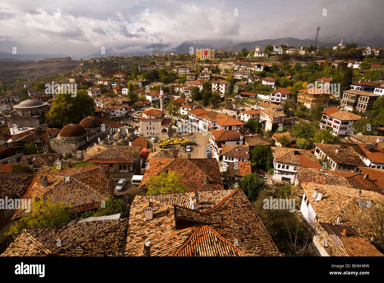 Vue panoramique de la ville de Safranbolu Turquie Karabuk Banque D'Images