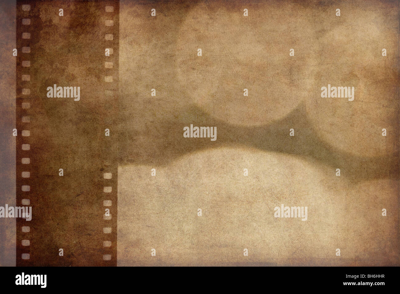 Le grunge background avec filmstrip Banque D'Images