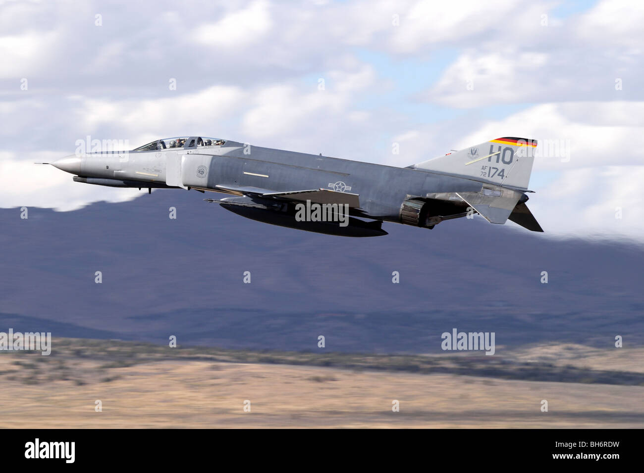 McDonnel Douglas F-4F Phantom II basé à Holloman Air Force Base au Nouveau-mexique prend à l'air. Banque D'Images