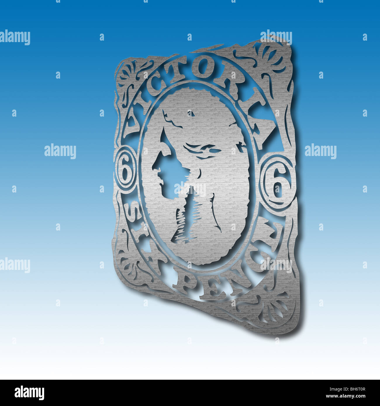 Représentation graphique d'un timbre-poste Banque D'Images