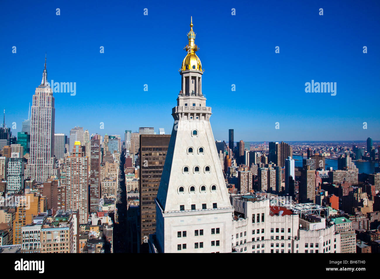Immeuble de la Métropolitaine et de l'Empire State Building, New York City Banque D'Images