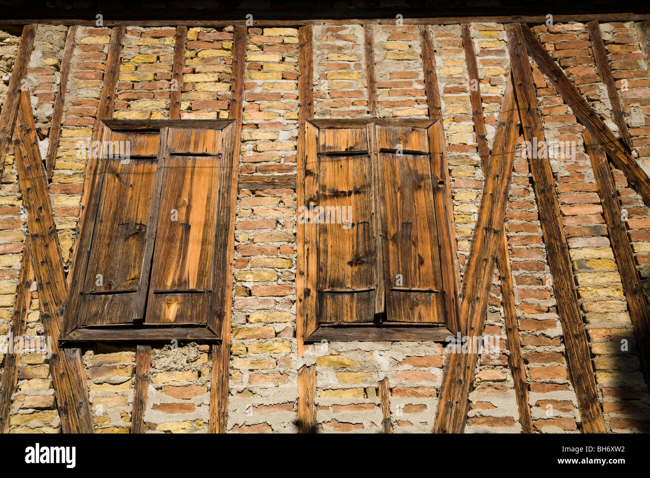 Les détails architecturaux de Safranbolu Turquie maisons Banque D'Images